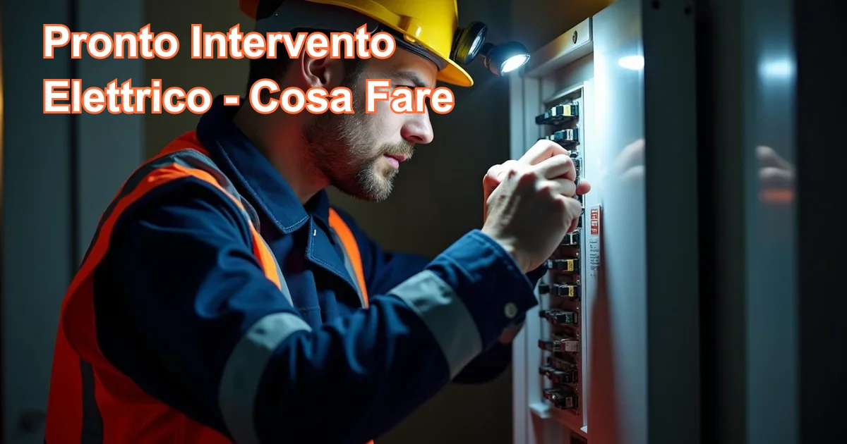 Pronto intervento elettricista Napoli